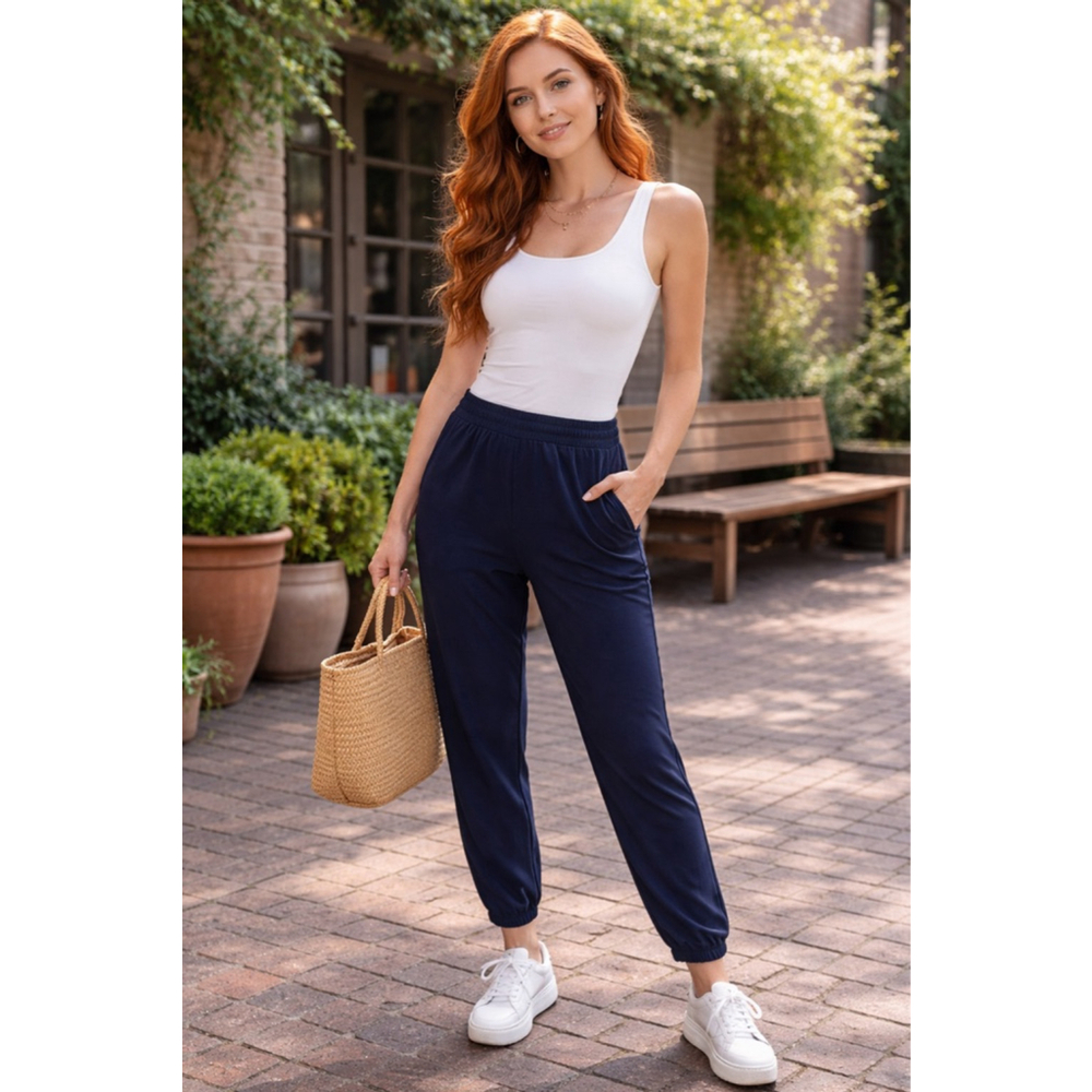 Women's LOFT Navy Joggers M